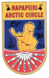 Scan form a picture of the Rovaniemi Arctic Circle (Napapiiri)